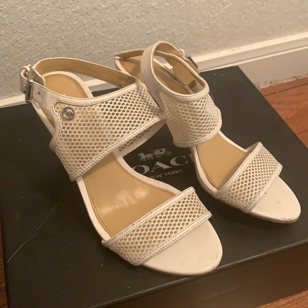 MK white shoes